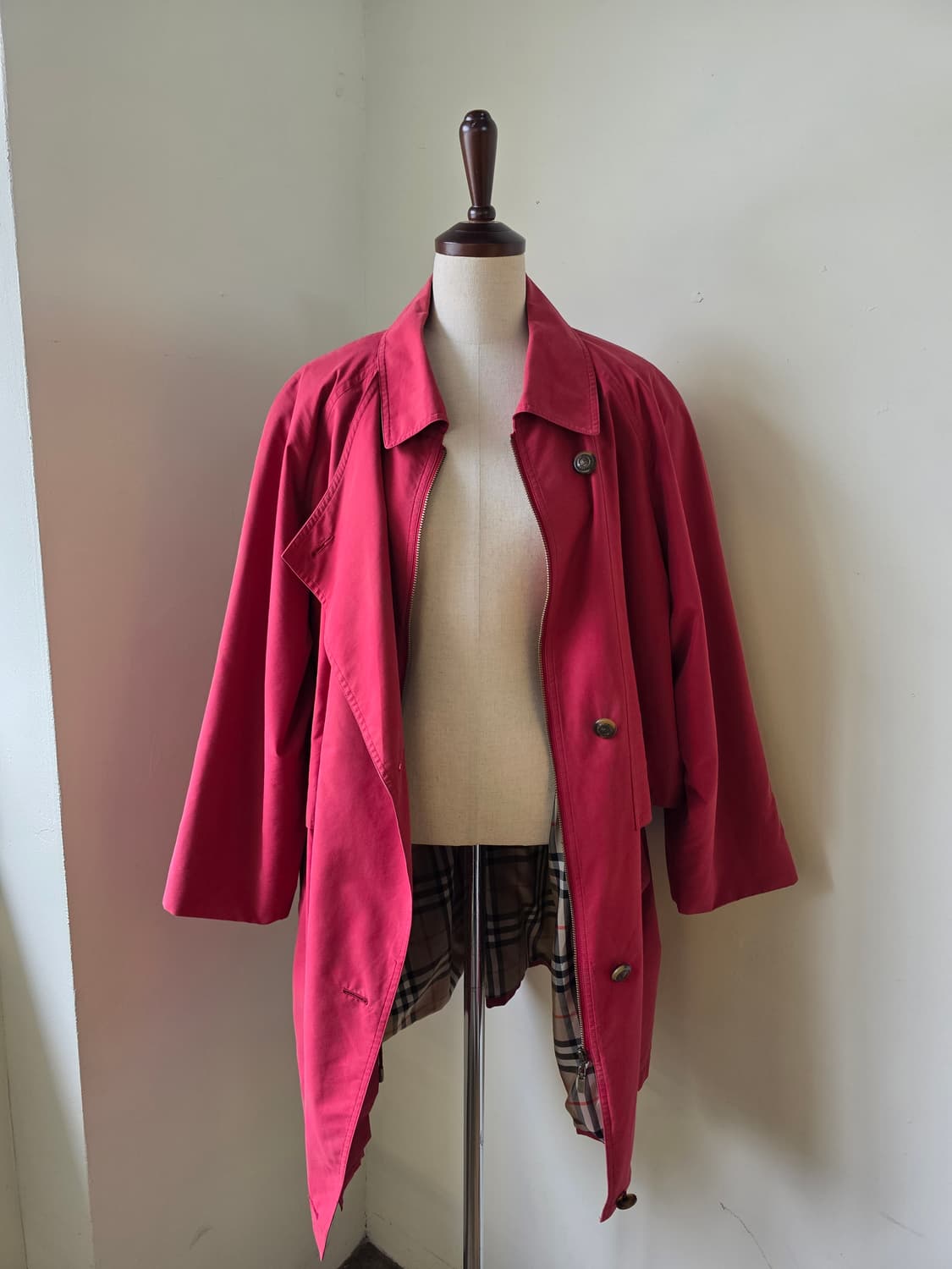 버버리(Burberrys) 빈티지 오버핏 하프 트렌치 코트 상품이미지2