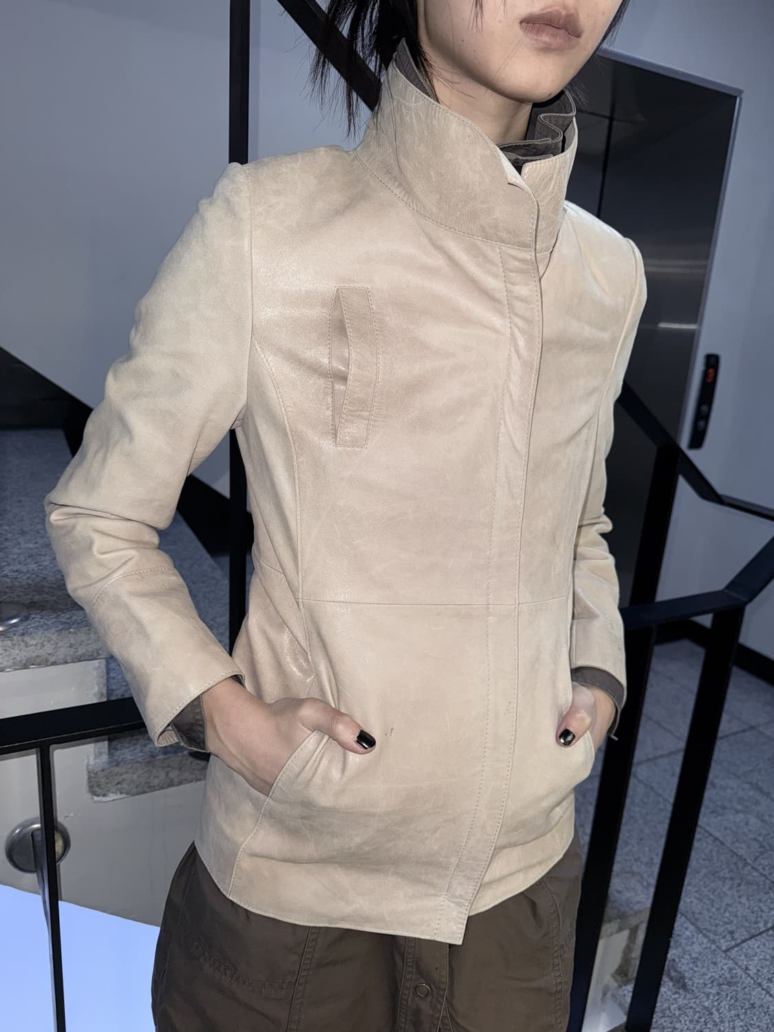 washed real leather jacket 상품이미지3