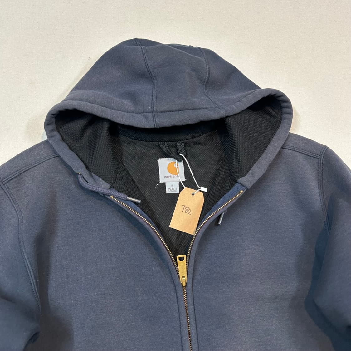 S) 칼하트 레인디펜더 워크웨어 써멀 후드집업 네이비 T82 상품이미지4