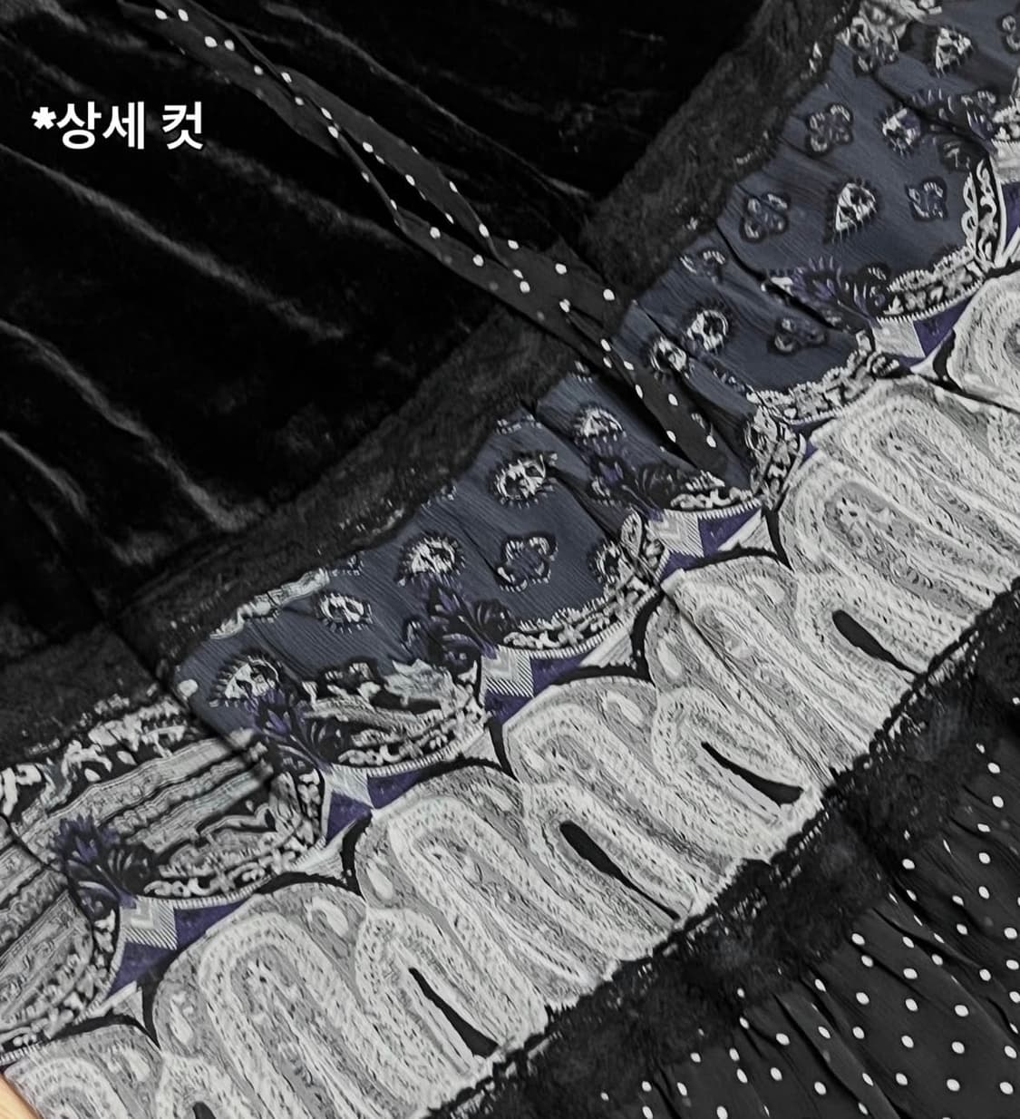 페이즐리 레이어드 미디 롱 스커트 모리걸 갸루 상품이미지10