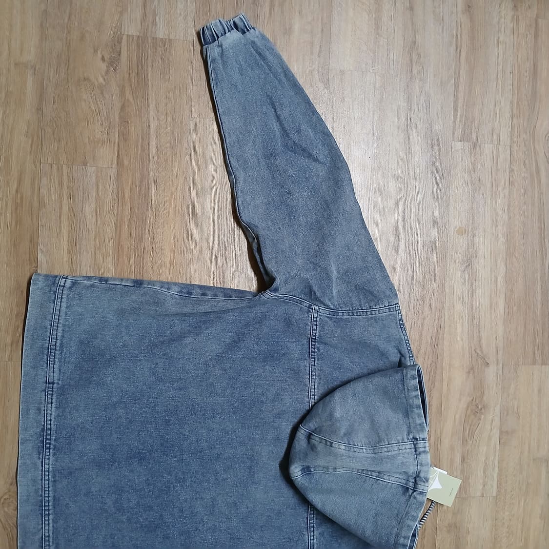 해외판 미사용 데님 아노락 청후드 자켓 남녀공용 상품이미지5