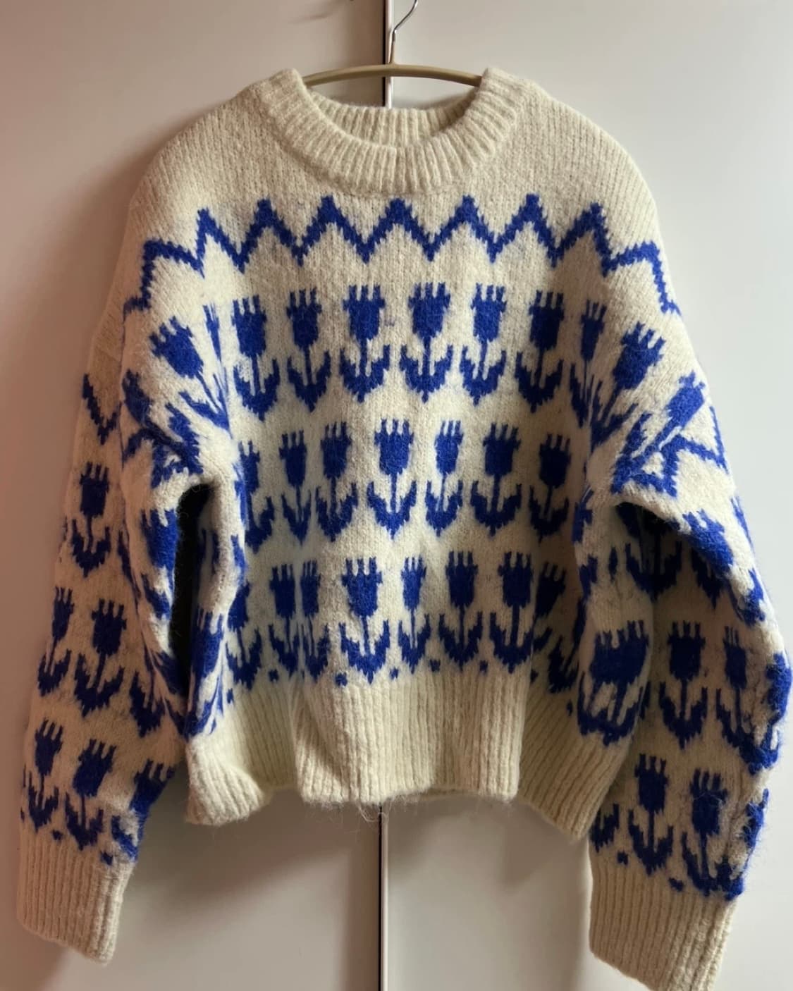 반원 아틀리에 Flower hairy wool knit 상품이미지1