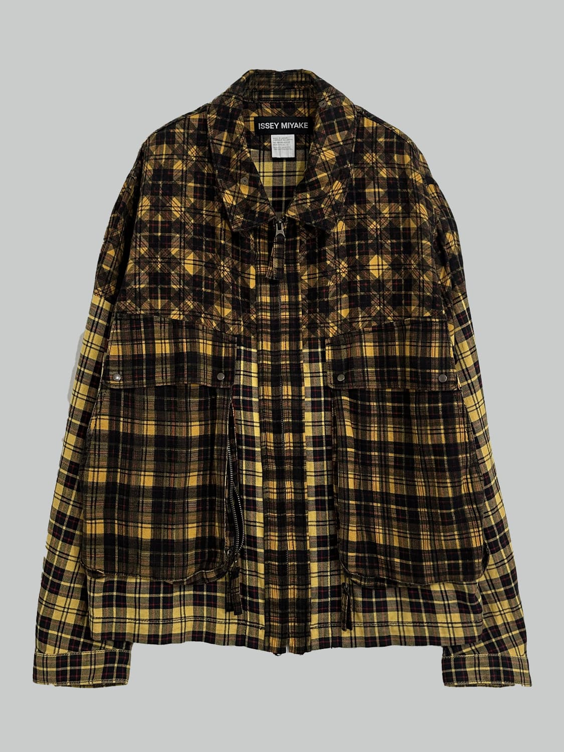 이세이 미야케 체크 집업 자켓 상품이미지1