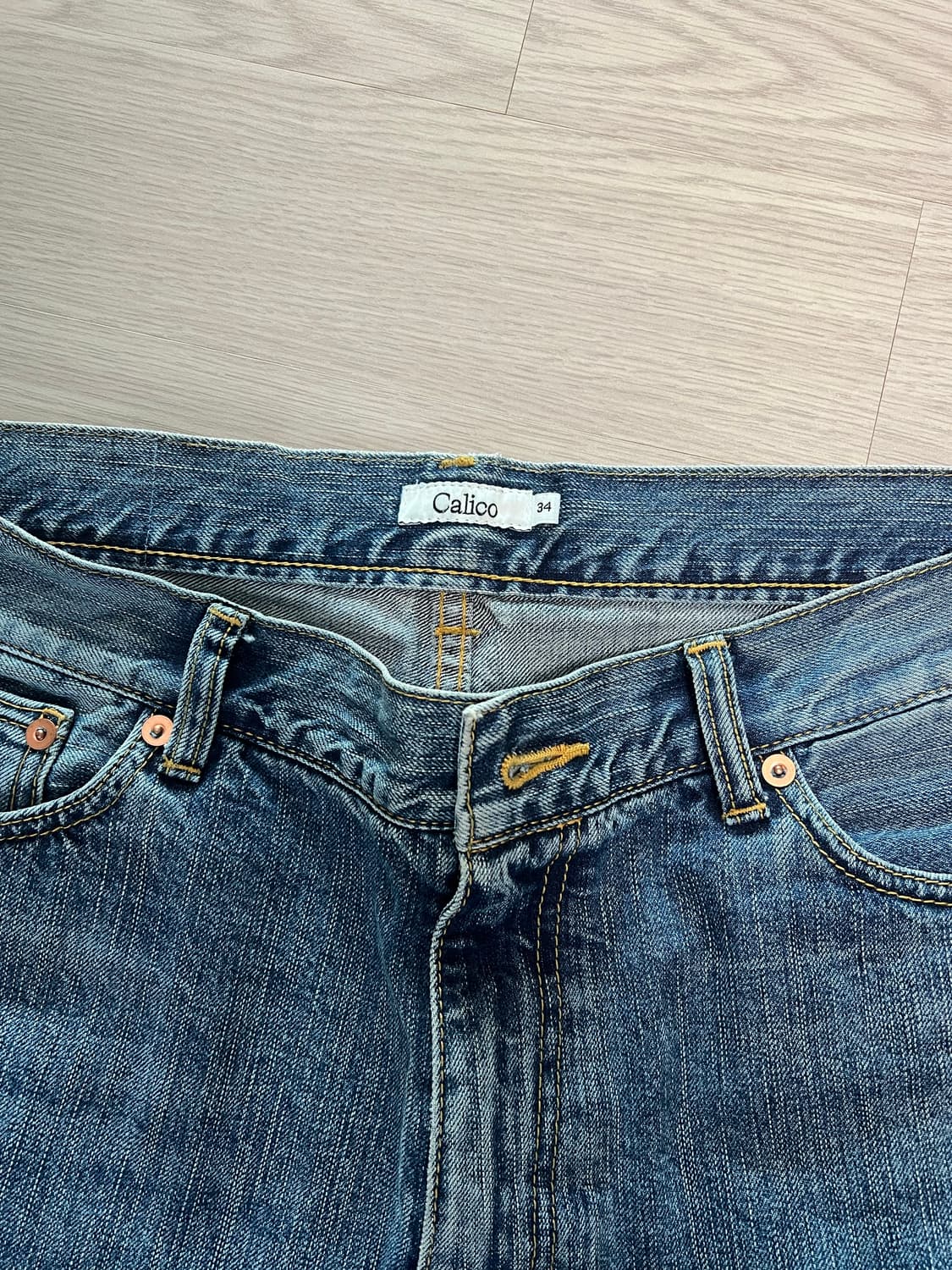 칼리코 진즈 2.1 Seaside Blue 데님 팬츠 34 상품이미지4