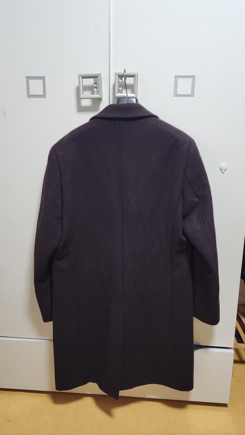 박성철 Line or Circle 버건디 울 혼방 코트 상품이미지4