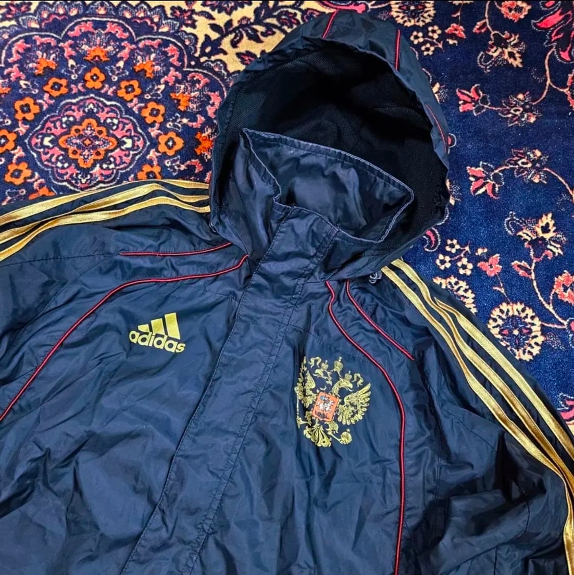 아디다스 올드스쿨 러시아 국대 레인 바람막이 자켓 M size 상품이미지6