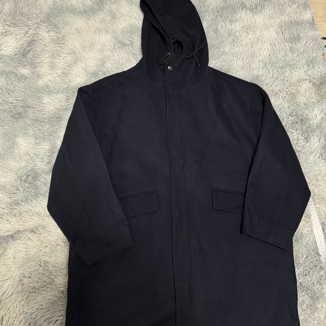 비슬로우  풀오버 울 후드 코트  S사이즈 상품이미지8