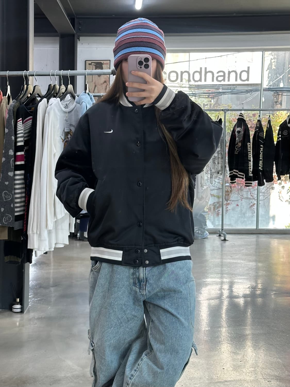 나이키 어센틱스 누빔 바시티 자켓 상품이미지3