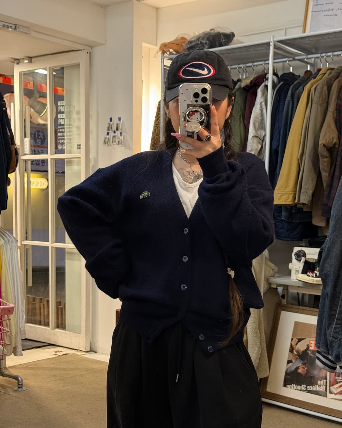 라코스테 80s 서광 네이비 가디건 상품이미지1