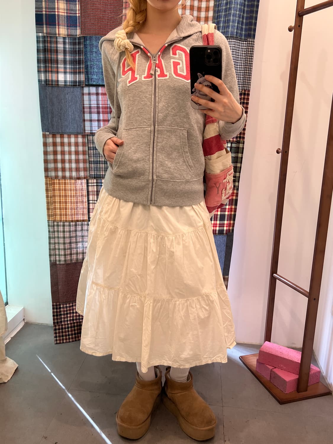 갭 그레이 후드집업 상품이미지5