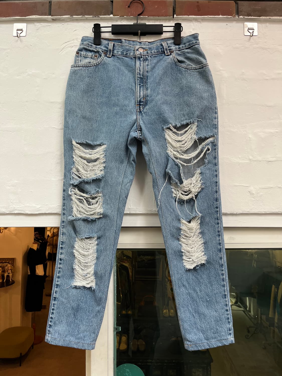Levis 550 대미지 연청 데님 W31/M 상품이미지1