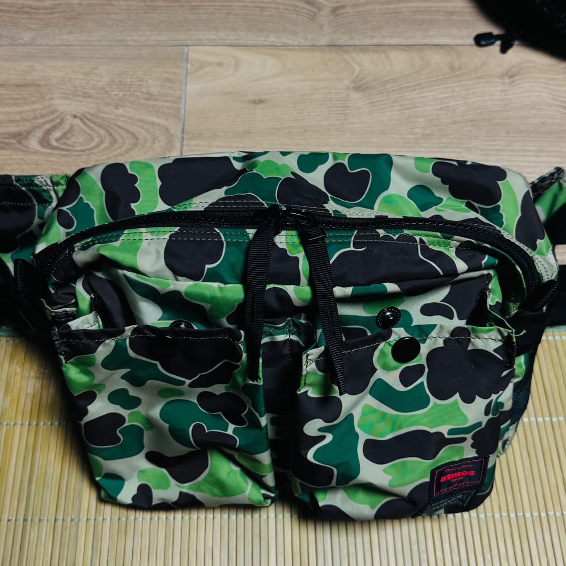 PORTER x atmos 카모 힙색 상품이미지4