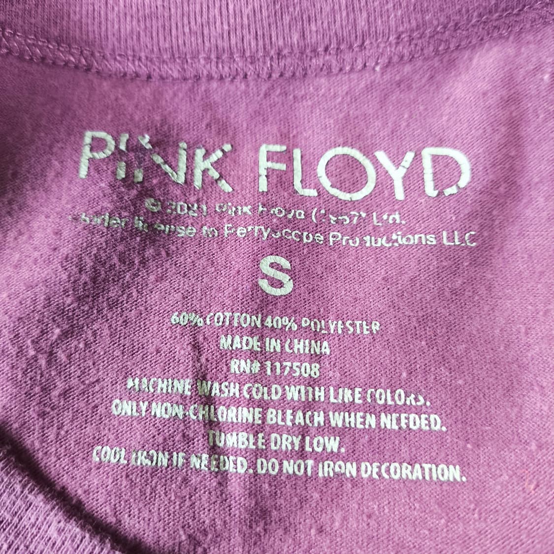 [S] Pink Floyd 핑크플로이드 밴드티 상품이미지4