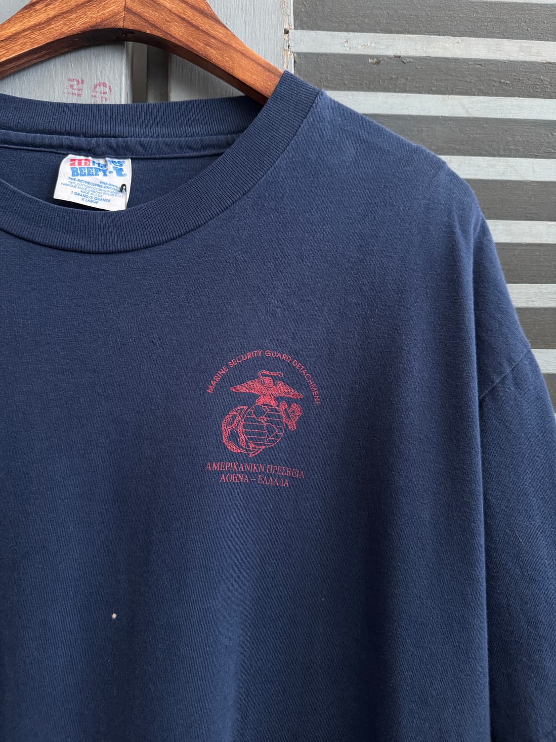 [XL]90's Hanes USMC 그리스 티셔츠 상품이미지4