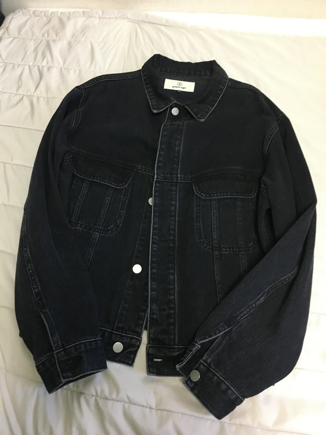 이얼즈어고 데님 트러커 흑청 01-2 상품이미지2