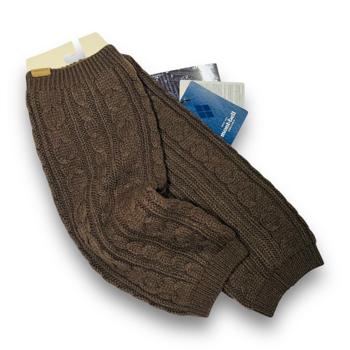 몽벨 니트 꽈배기 데드스탁 레그 워머 상품이미지1