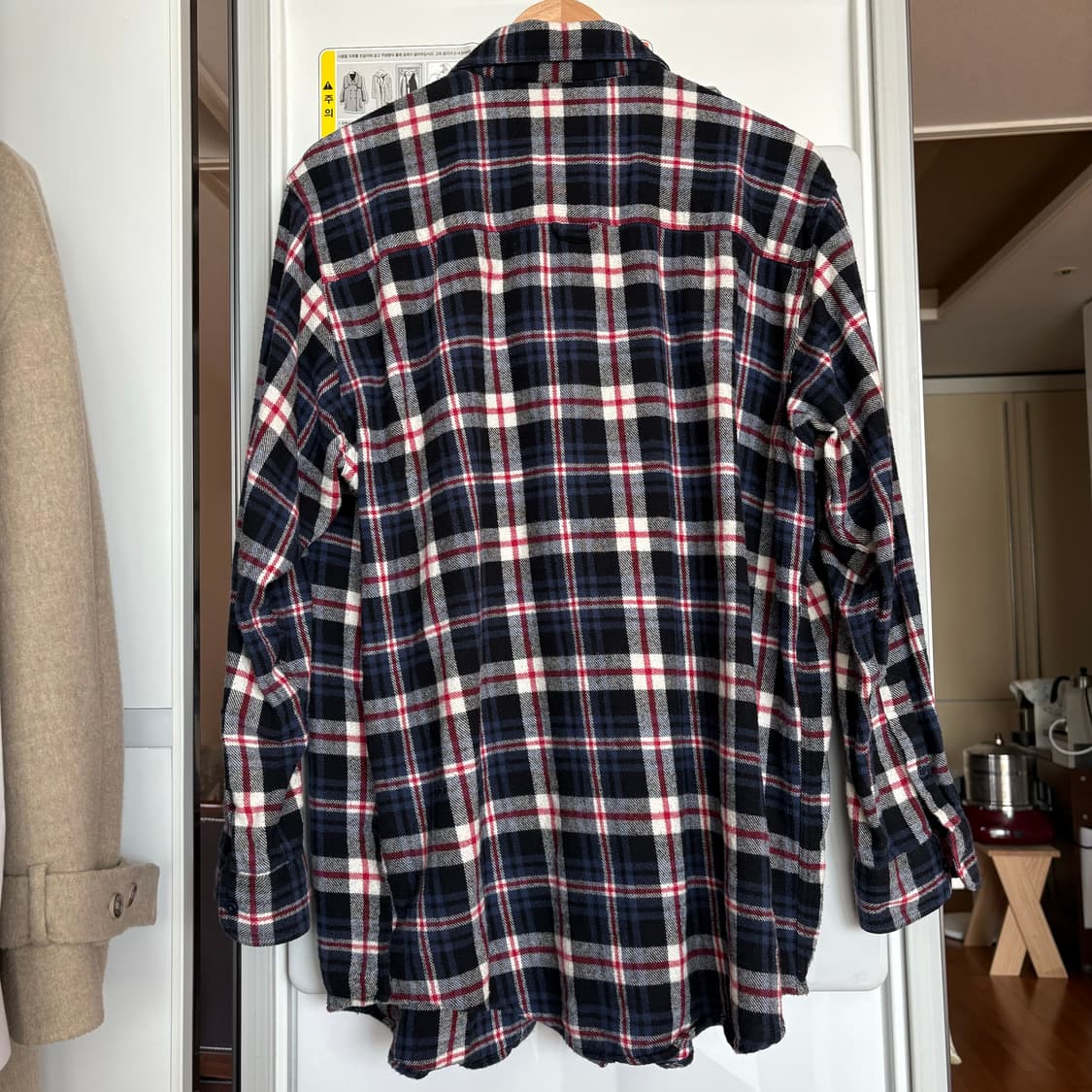 [M] 마틴로즈 오버사이즈드 플란넬 셔츠 상품이미지4