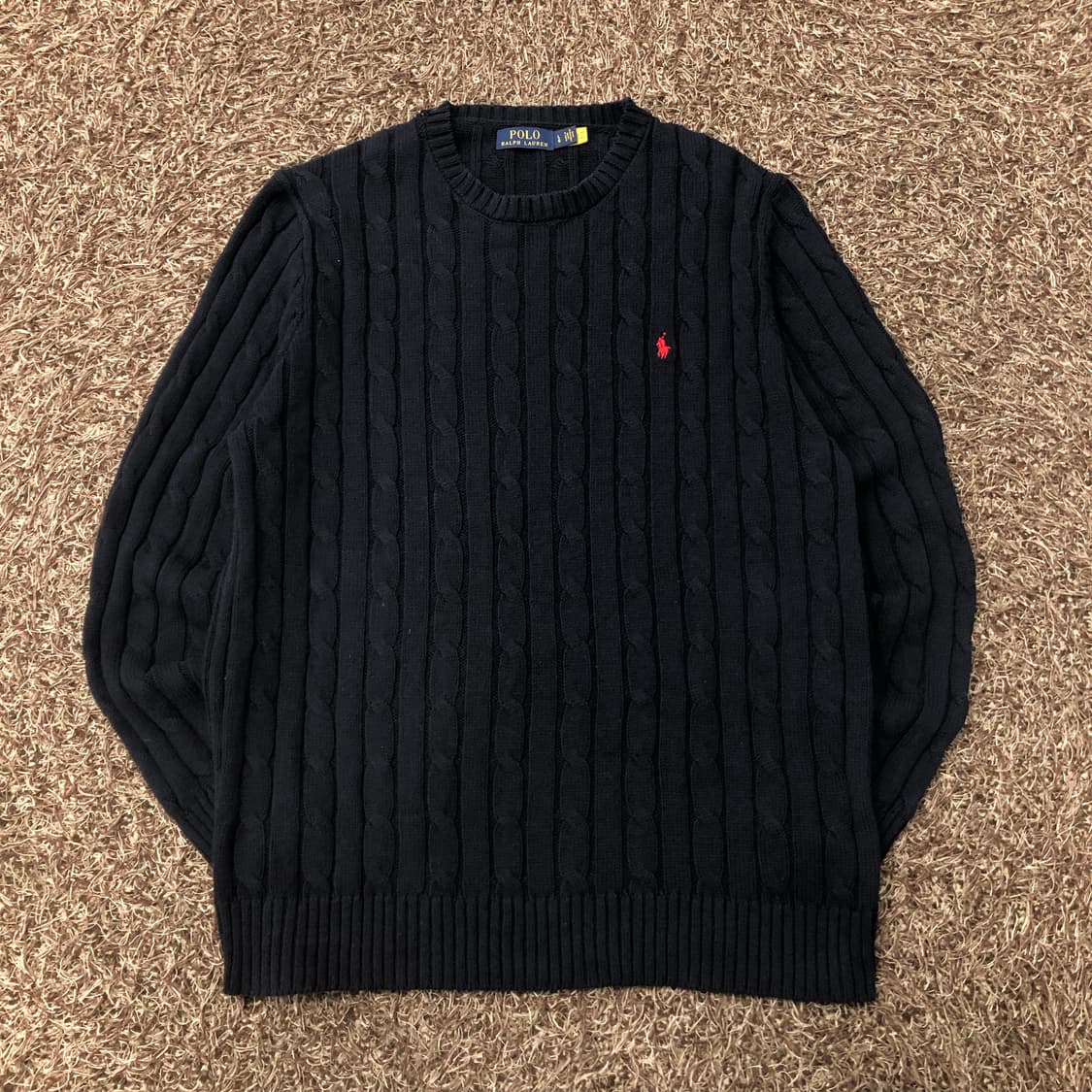 폴로 랄프로렌 신형 네이비 케이블 꽈배기 니트 상품이미지2