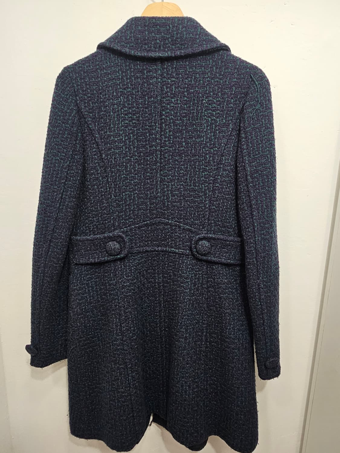 둥근카라 울혼방 코트 상품이미지9