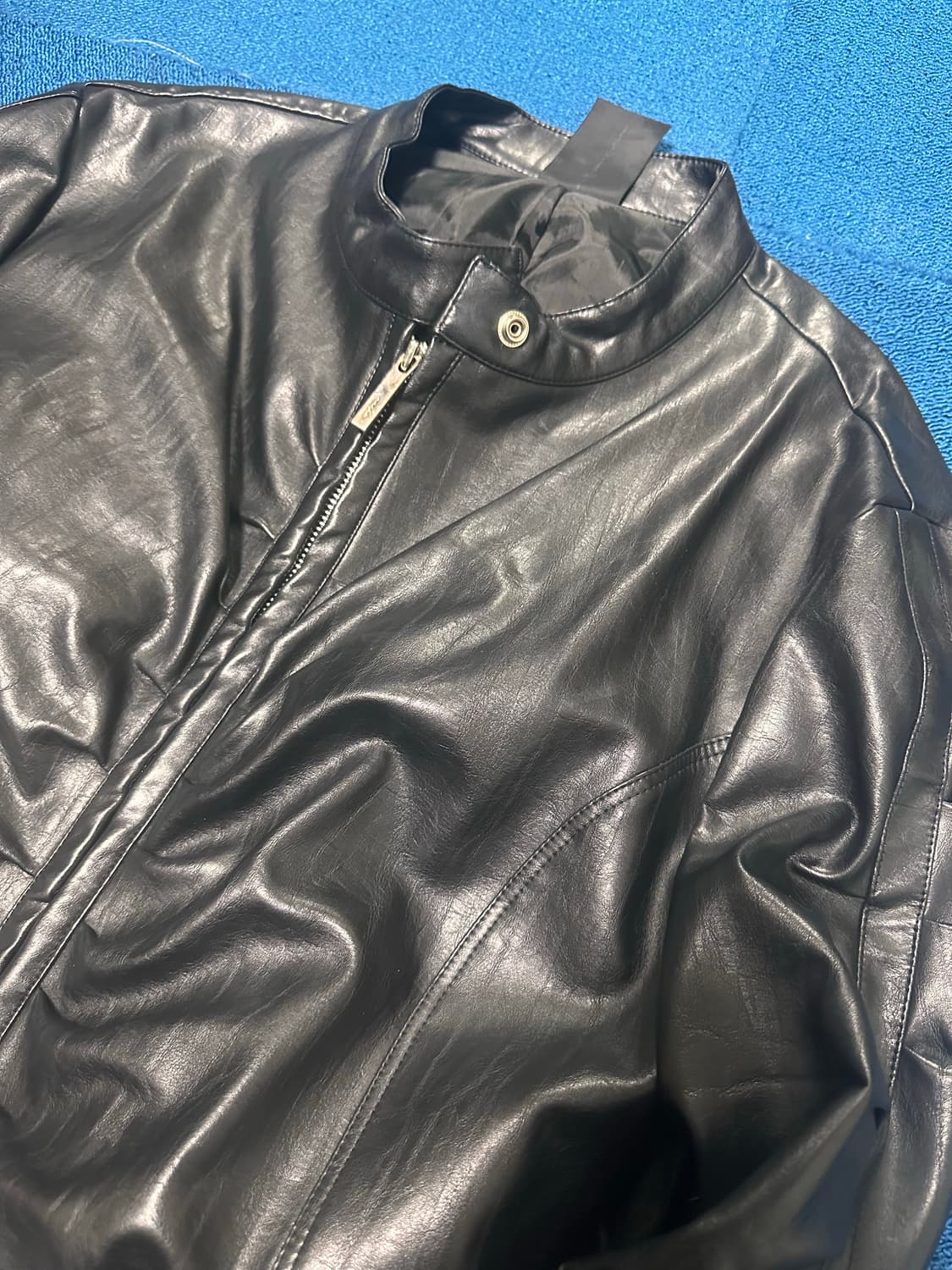 NACHE shirring leather jacket 상품이미지4