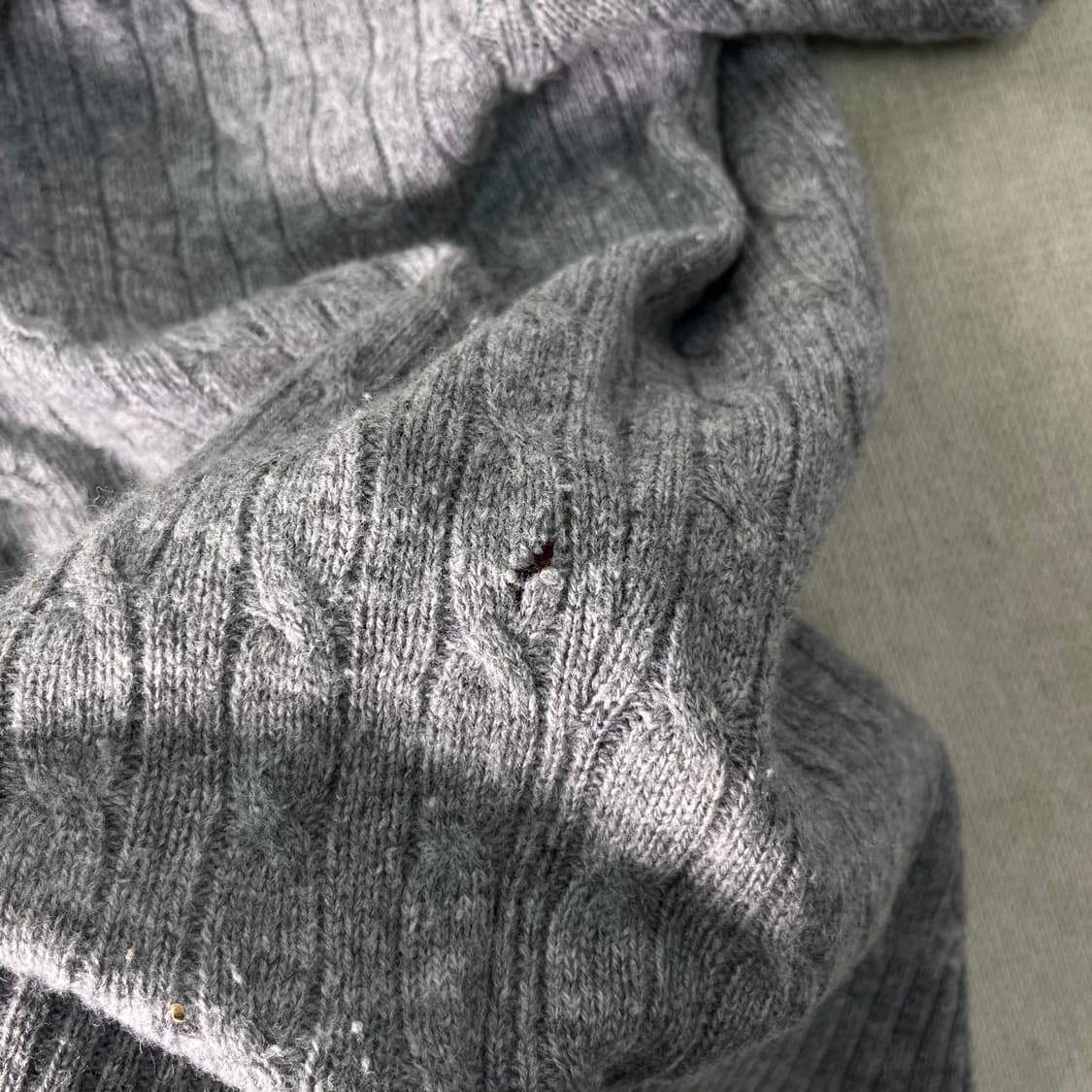 W 95 폴로랄프로렌 스포츠 램스울 꽈배기 니트 상품이미지6