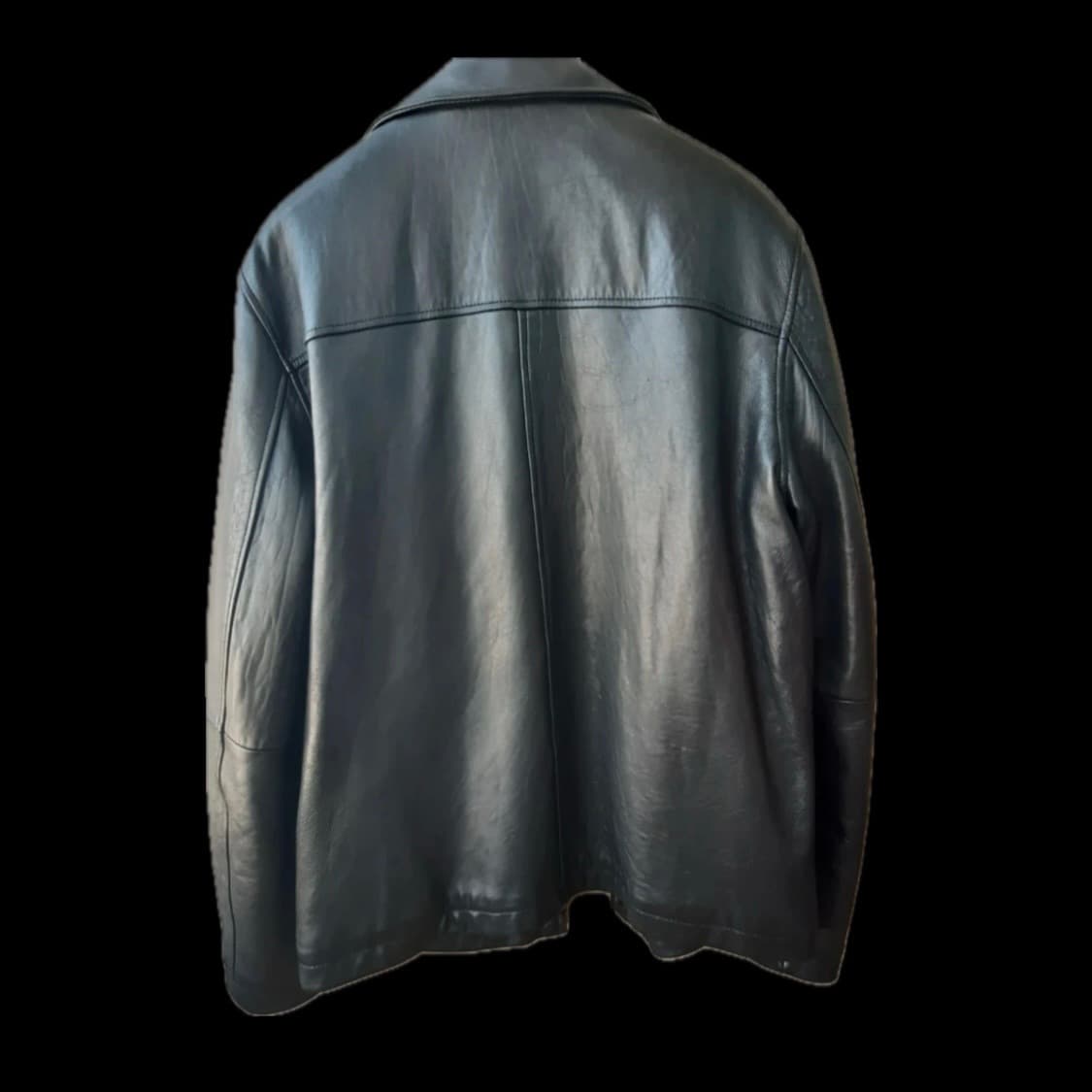 캘빈 클라인 하이넥 레더 자켓 상품이미지2