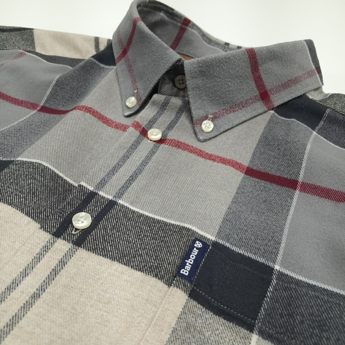CN953 XL 바버 클래식 타탄체크 플란넬 긴팔 셔츠 남방 상품이미지5