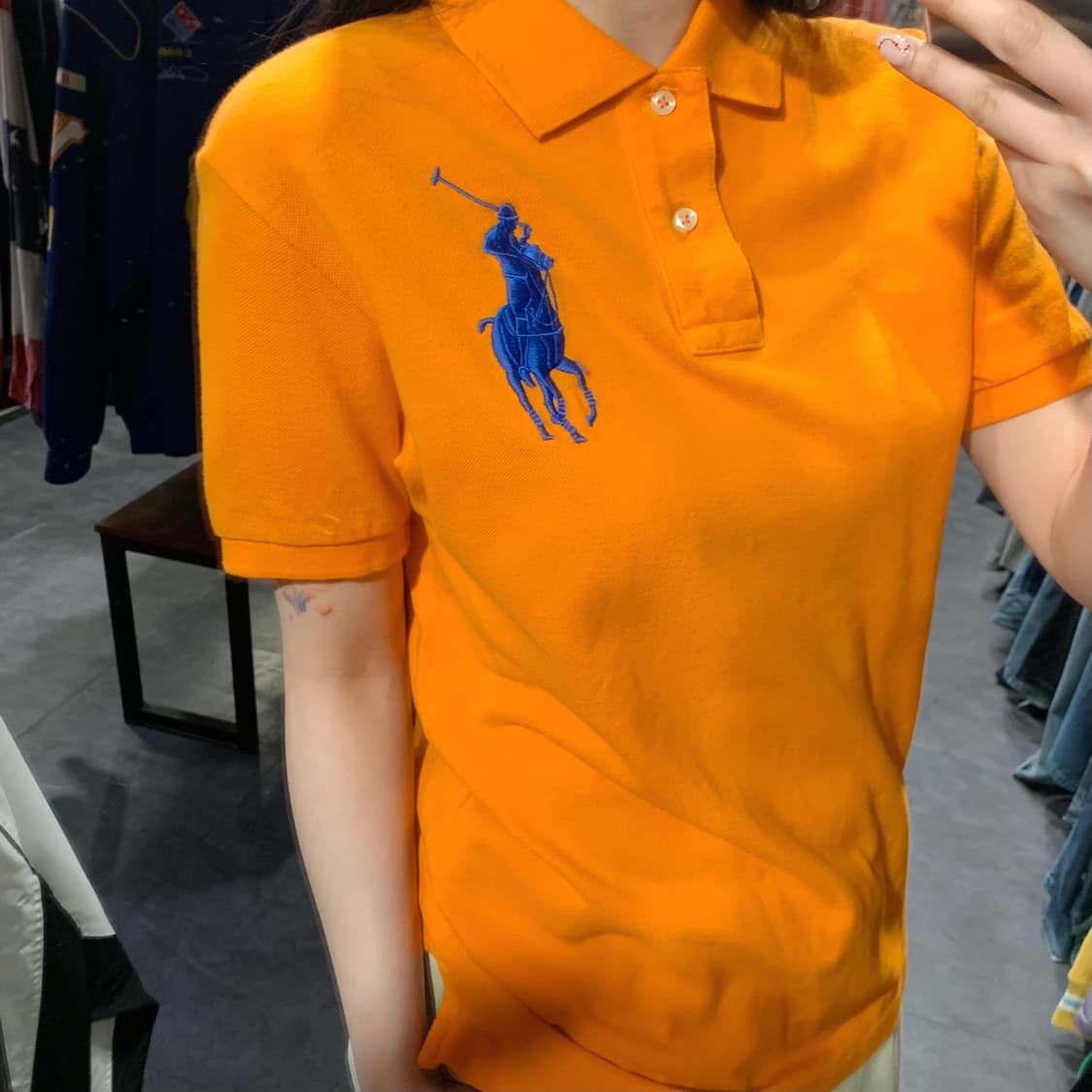 [IM] 폴로 랄프로렌 빅포니 반팔 피케 셔츠 오렌지 상품이미지5