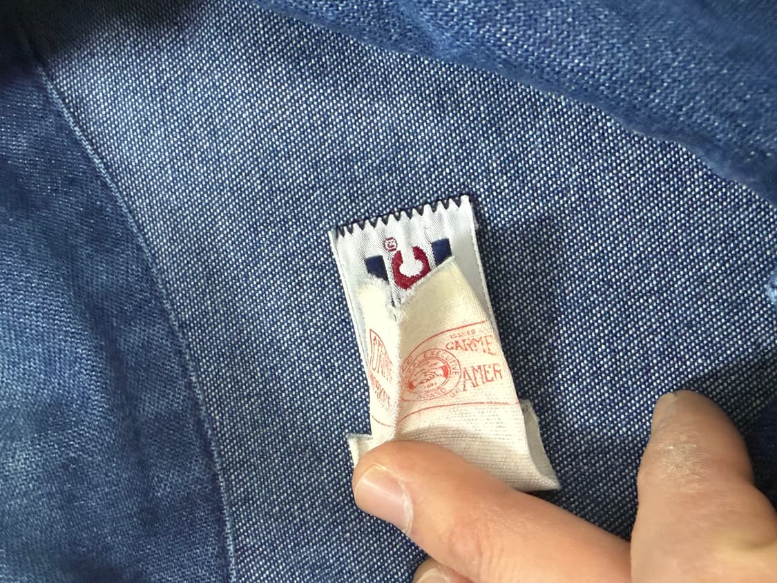 70s Big mac denim chore jacket 46size 상품이미지4