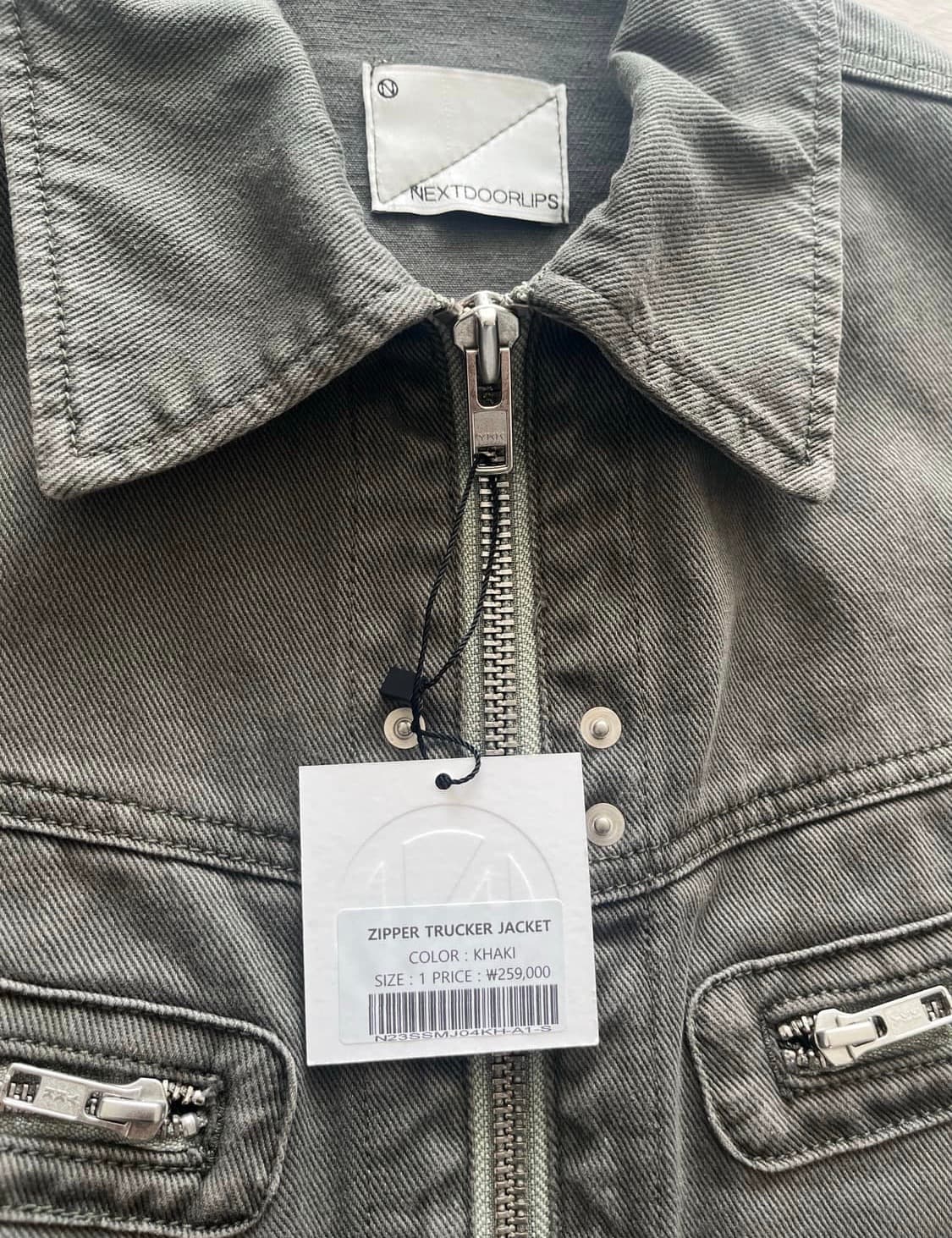 넥스트도어립스 ZIPPER TRUCKER JACKET 새상품 상품이미지3