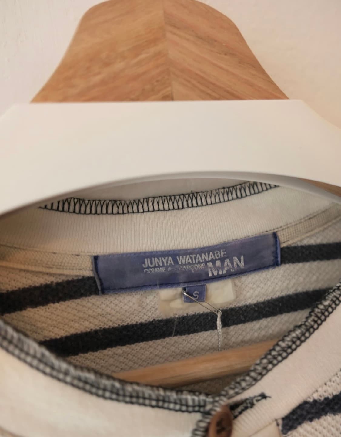 준야 와타나베 스트라이프 헨리넥 롱슬리브 상품이미지4