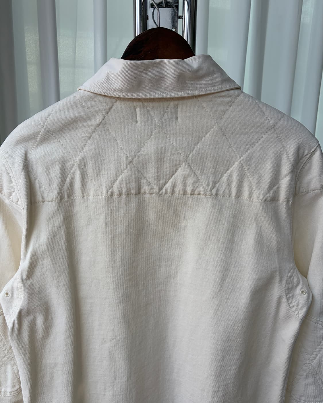 [M]폴로 랄프로렌 숄더 엘보 패치 크림 럭비 티셔츠 상품이미지7