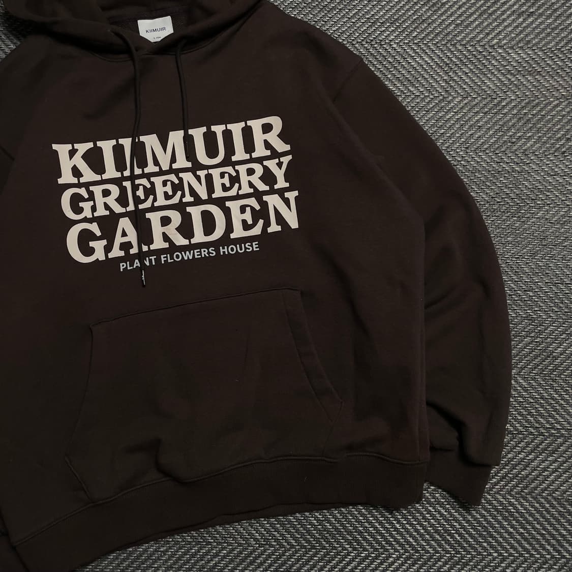 KiIMUIR 레터링 빅로고 박시핏 후드 티셔츠o 5274 상품이미지2