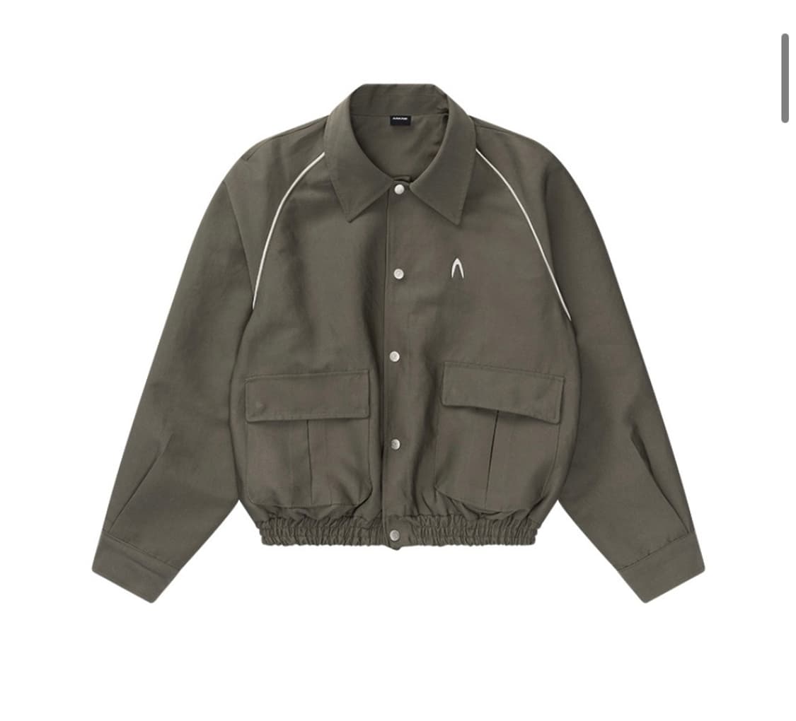 아캄 Raglan Piping Jacket (Khaki) 상품이미지1