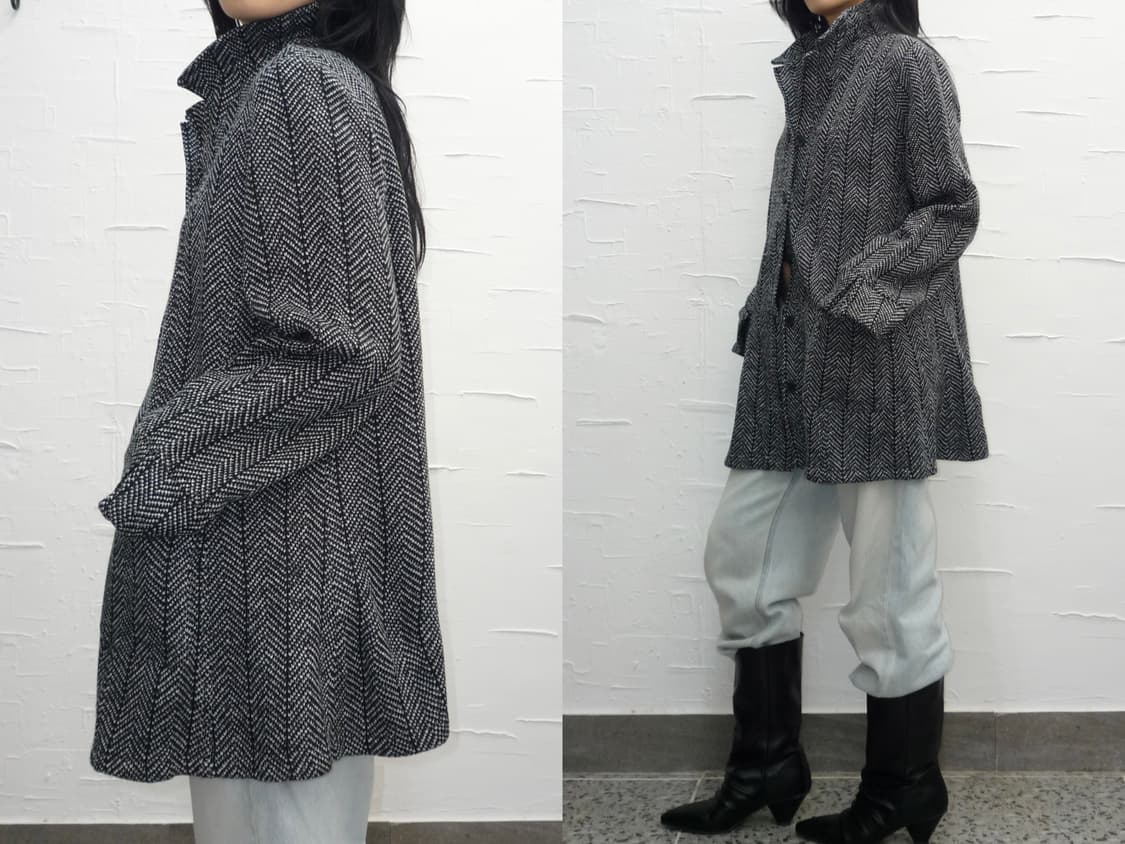 wavy collar coat 상품이미지4