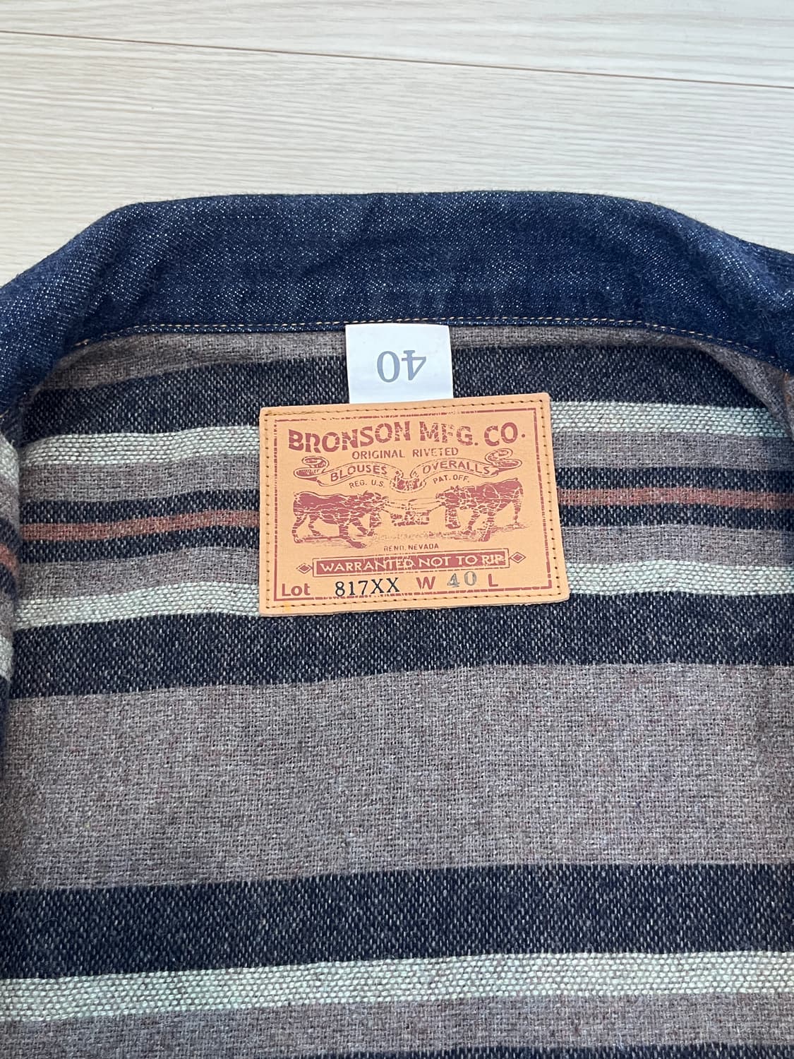 브론슨 데님 자켓 타입2 40사이즈 상품이미지5