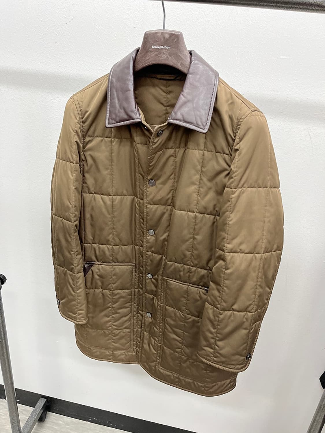 95) 페레가모 브라운 퀼팅자켓  상품이미지1
