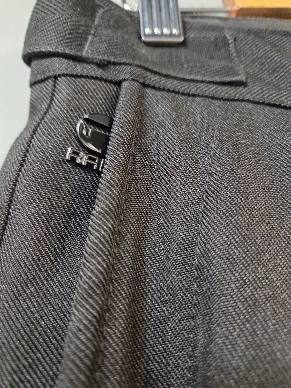 G-STAR검정색 플리츠 와이드 팬츠(W28/L30) 상품이미지4