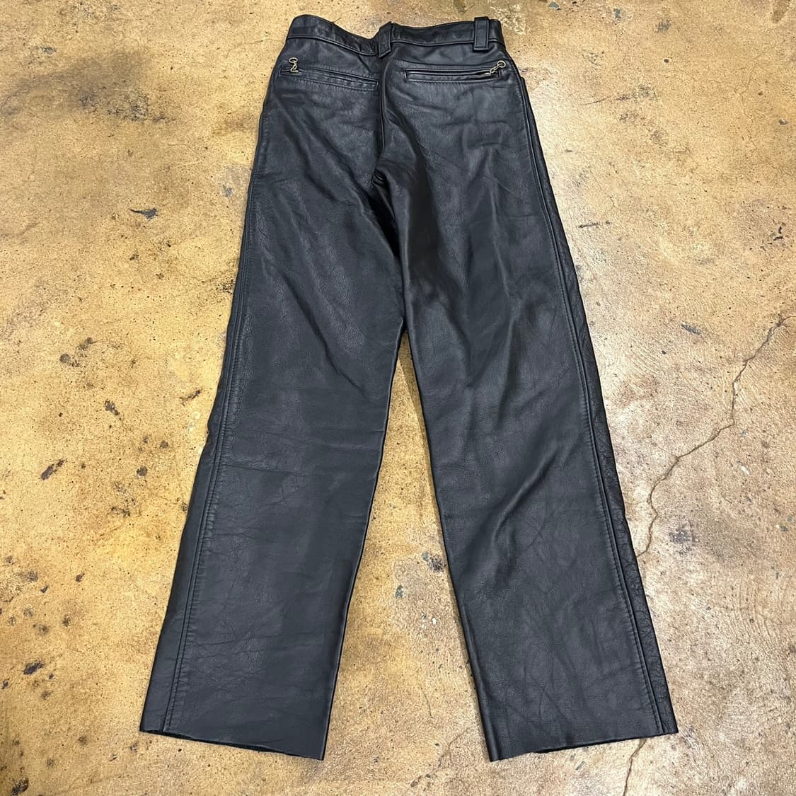 [정품/26] Schott 쇼트 블랙 레더 가죽 바지 b15 상품이미지3