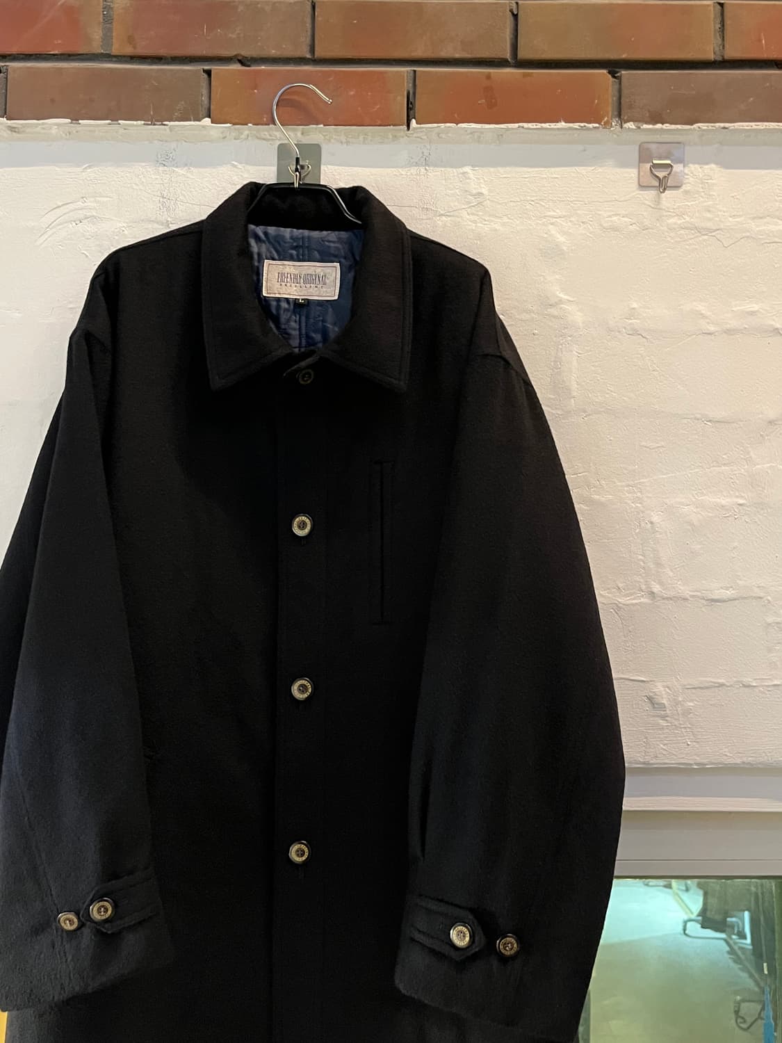 Friendly Original 캐시미어 싱글코트 네이비 L 상품이미지3