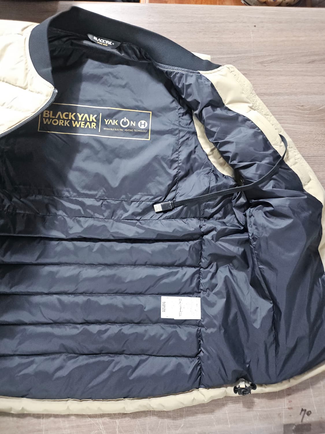 블랙야크 워크웨어 S-발열조끼 베이지  95 상품이미지3