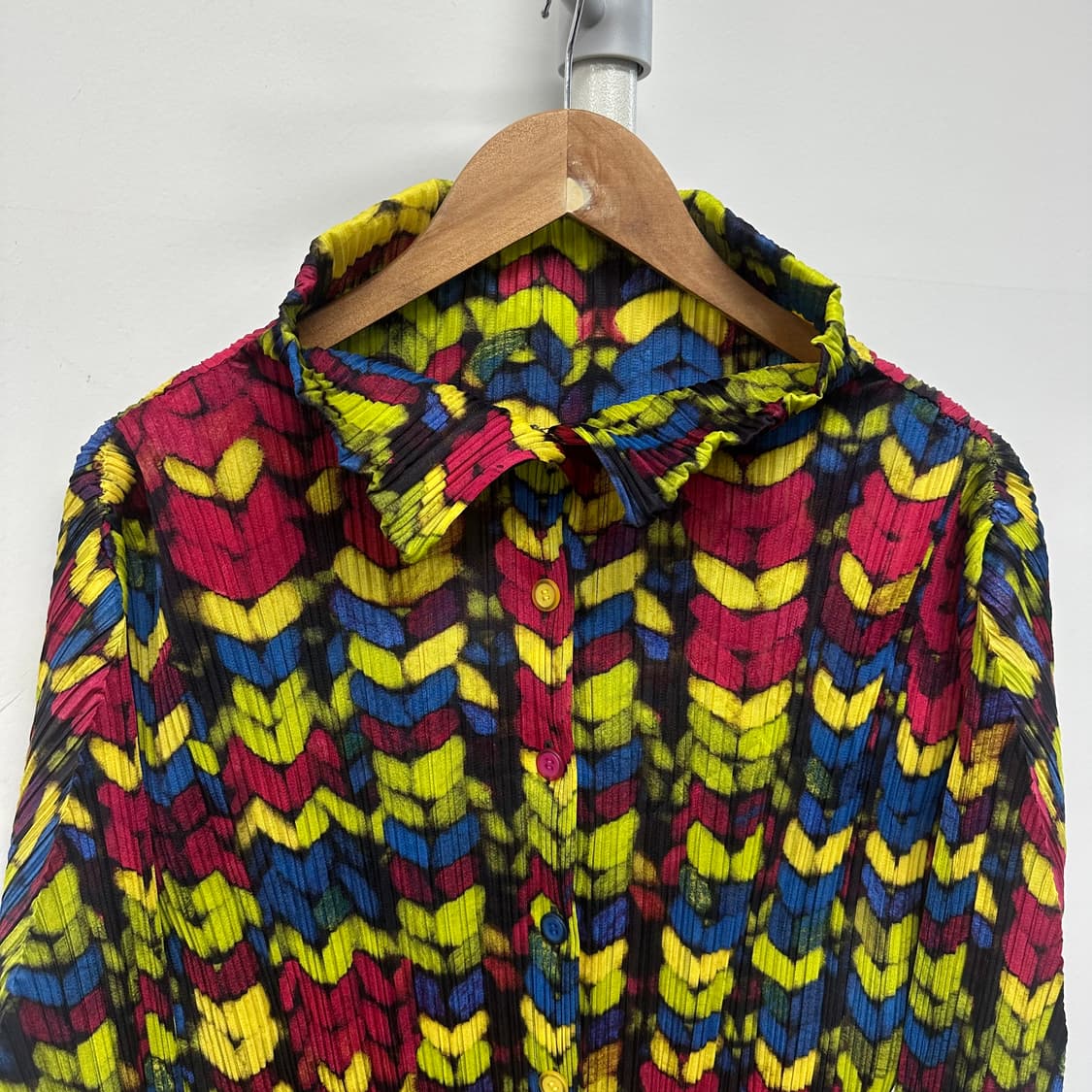 이세이미야케 플리츠츨리즈 패턴 디자인 레어 셔츠 상품이미지2