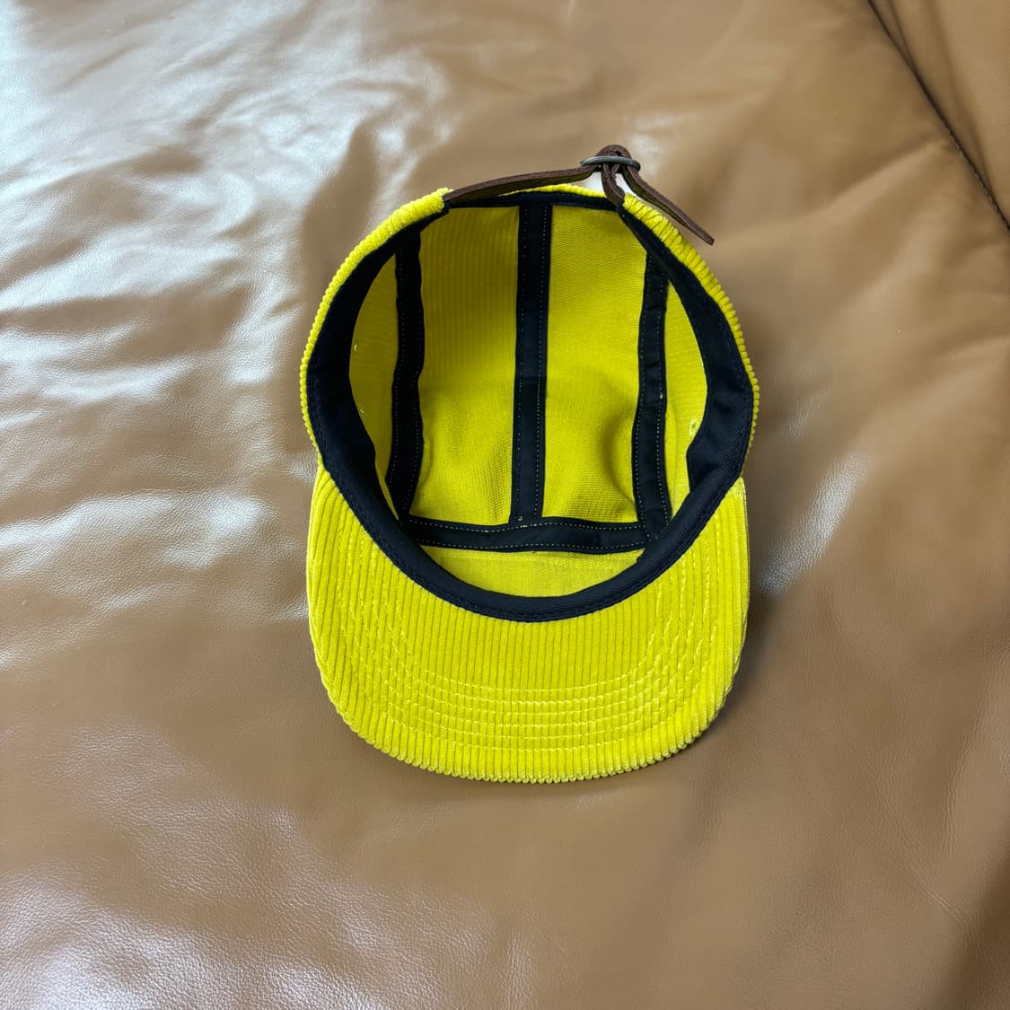 Supreme 슈프림 코듀로이 라임 옐로우 캠프캡 모자 (Yellow) 상품이미지6