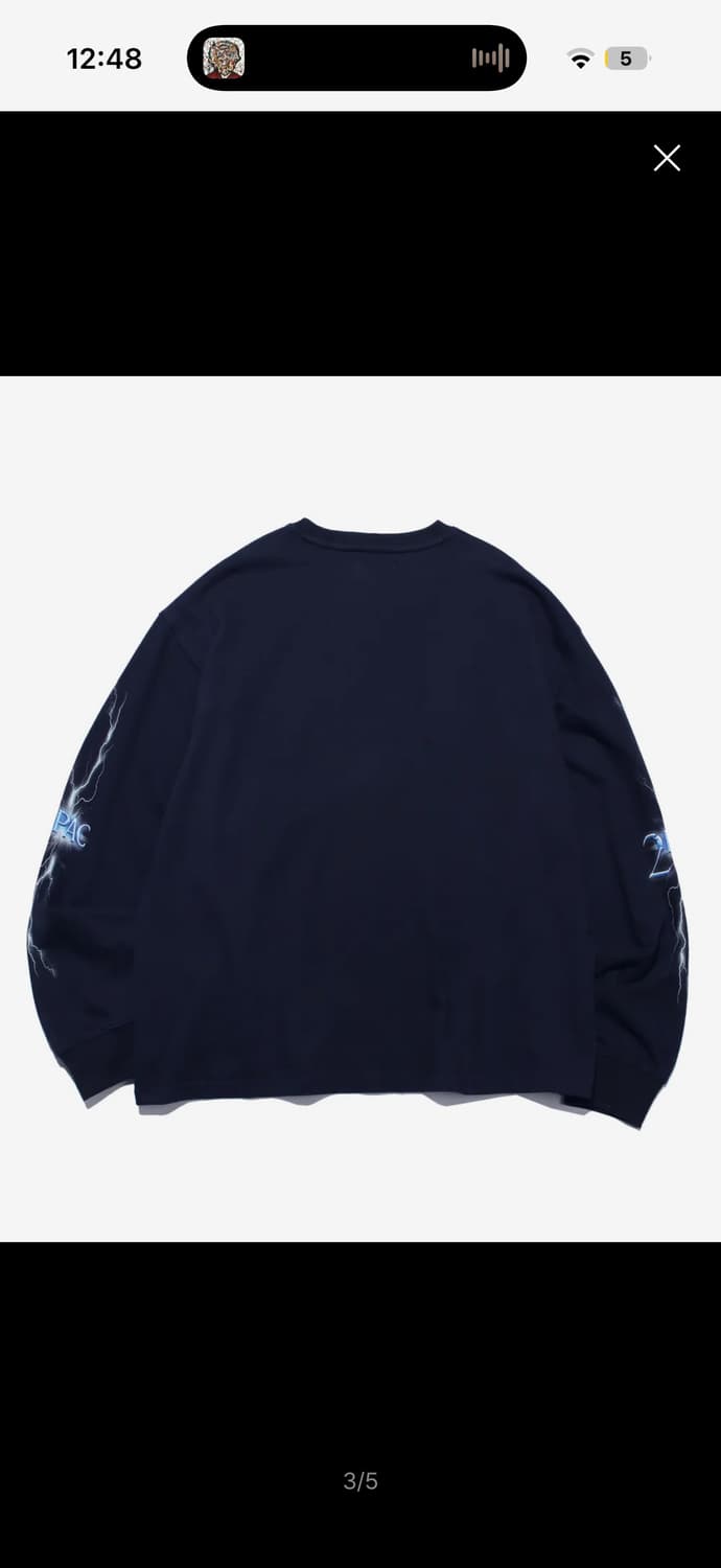 PHYPS® X 2PAC TOSS IT UP LS NAVY 상품이미지2