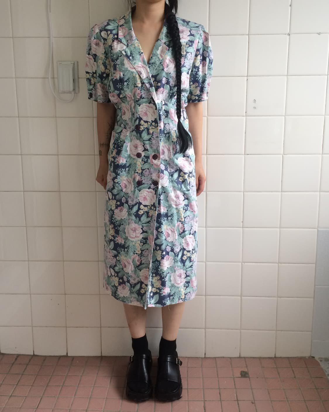 Flower pattern entique mood onepiece 상품이미지6