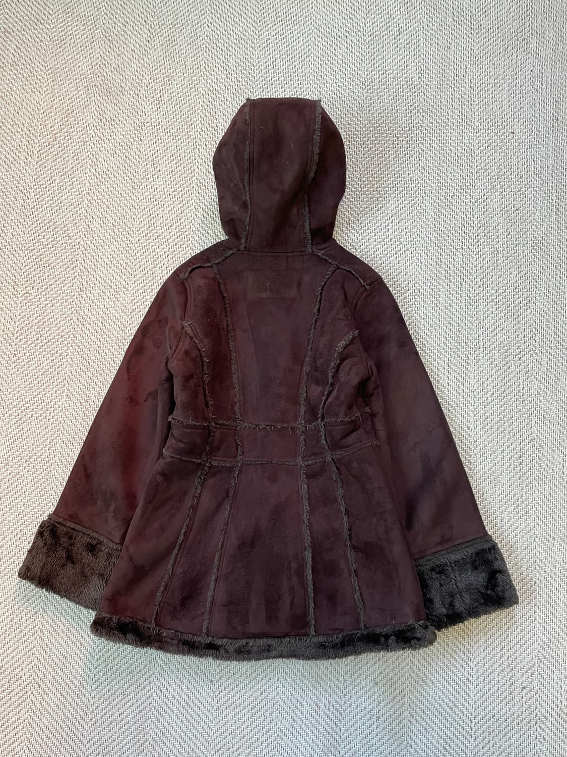 Hawke 빈티지 브라운 스웨이드 퍼라이닝 무스탕 집업 J03782 상품이미지7