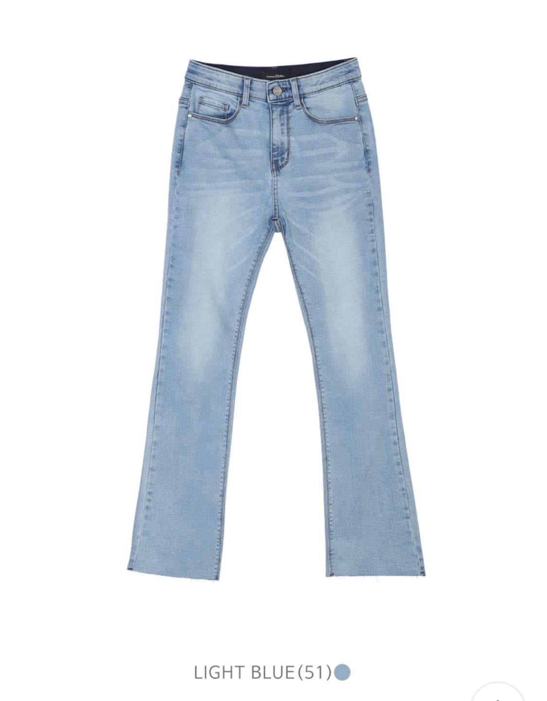 로엠 연청 부츠컷 데님 상품이미지3