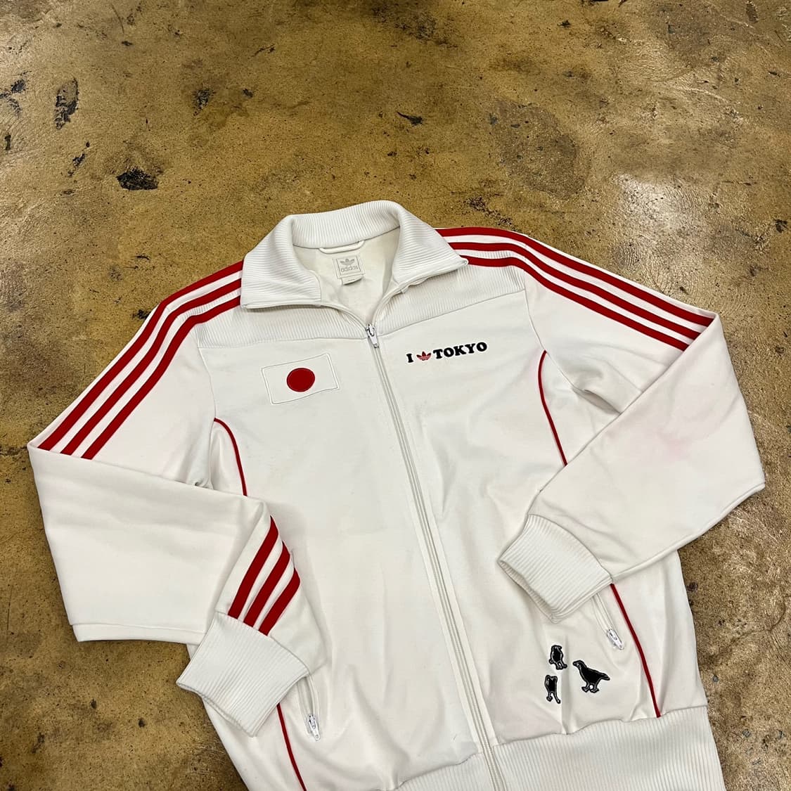아디다스 도쿄 일본 흰빨 져지 트랙탑 95 상품이미지2