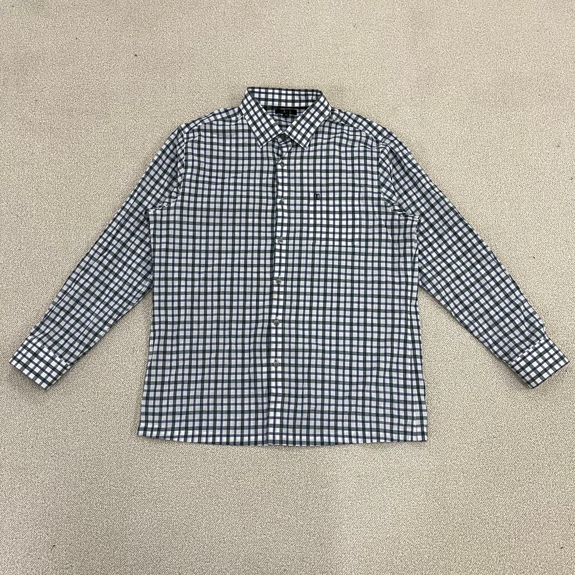 [110] 닥스 체크 린넨 셔츠 남방 0102M1 상품이미지1