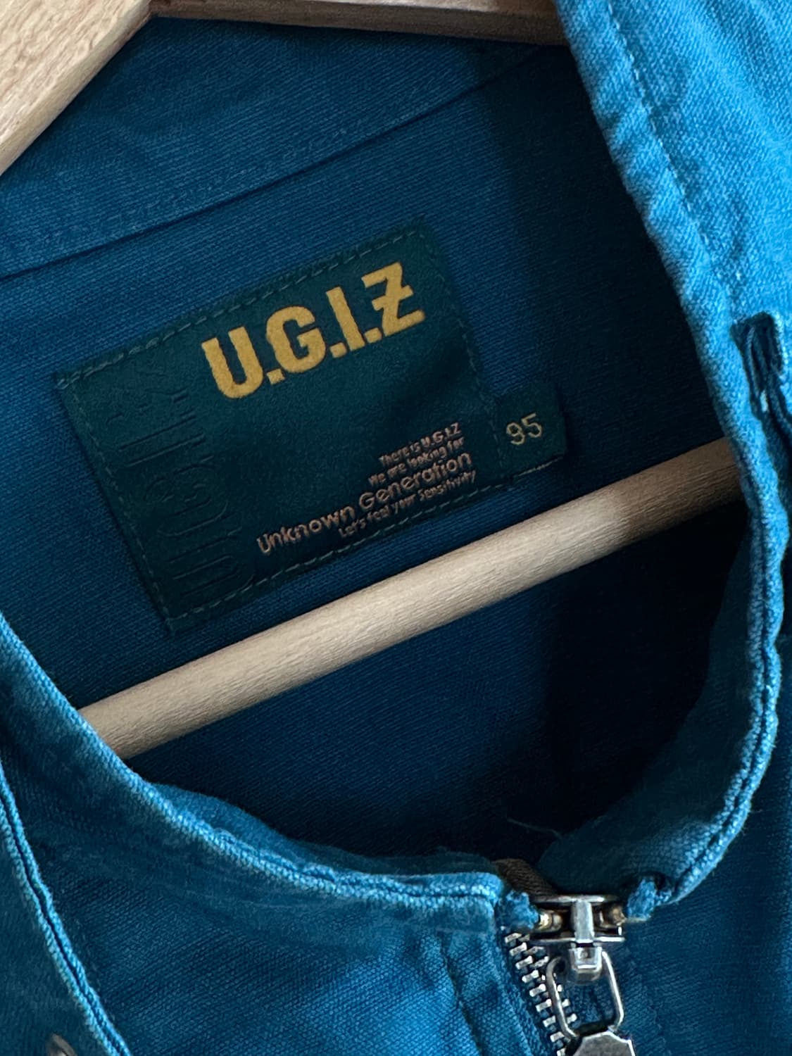 UGIZ 넥버클 블루 디테일 자켓 y2k 락펑크 상품이미지4